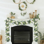 Dremisland Artificial Flowers Garland Eucalyptus Garland with Dahlia Flower - Image 4
