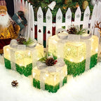 Set of 3 St Patricks Day Decorations Lighted Gift Boxes，Outdoor St Patrick's Day Decor,Plug-in 65 LED Light Up Present Boxes for Outdoor Home Yard Lawn Holiday Wedding Birthday Party Decor by Unknown