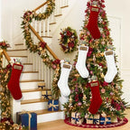 XOYTN 6 Pack Personalized Christmas Stockings,18” Knitted Hanging Stocking - Image 7