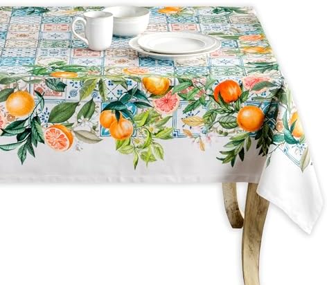 Maison d' Hermine Table Cloth Rectangle Table Reusable 100% Cotton 70"x108" by MaisondHermine
