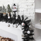 13.2 ft Canadian Pine Artificial Christmas Garland with LED Light, Black - Image 4