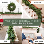 Extra Full 6 ft Real Touch Norfolk Pine Garland Realistic 6ft, Christmas Garland for Mantle, Soft and Bendable Real Touch Garland Christmas Greenery, Evergreen Christmas Garlands for Fireplace, Stairs - Image 4