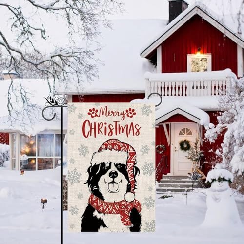 Seasonal Garden Flags Bernese Mountain Double Sided Flags Set of 11 Holiday Farmhouse Indoor Outdoor Yard Lawn Christmas Gifts Decorations 12.5x18 Inch - Image 6