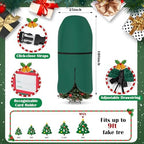 SATINIOR 6 Pcs Christmas Tree Storage Bag Set, Ornament Box, Green, 9 ft - Image 2