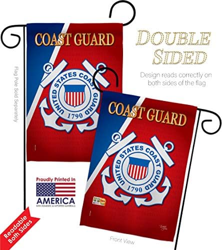 Breeze Decor GP108056-BOAF Coast Guard Americana Military Decorative Vertical Garden Flags Pack, 13"x 18.5", Multi-Color - Image 3