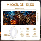 Halloween Garage Door Banner 7x16 FT - Scary Scarecrow Pumpkin Patch Backdrop Cover, Evil Skull Monster Reaching Hand Hanging Decor for Double Car Garage Door Outdoor Yard Haunted House Party - Image 2