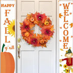 20 Inch Fall Wreaths for Front Door, Fall Decorations for Home - Image 3