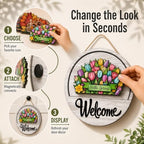 16Pcs Interchangeable Welcome Sign for Front Door, Magnetic Seasonal Decor (16pcs) - Image 5