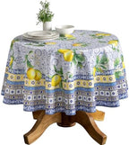 Maison d' Hermine Table Cloth Round Table Reusable 100% Cotton 69" Diameter by MaisondHermine