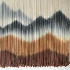 Macrame Wall Hanging Dip-Dyed Mountain Fiber Art Craftsmanship 57"W*35"L - Image 7