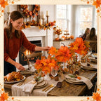 Pinkunn 3 Sets Fall Centerpieces for Tables Decorations Autumn Table Decor - Image 4