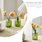 Glass Bud Vases Set of 64 - Green Assorted Small Mini Glass Vases for Flowers, Crystal Vintage Vase Set, Bulk Centerpieces for Table Décor, Wedding, Home and Events (Green, 64 Pcs) - Image 6