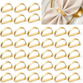 APTWOW Gold Napkin Rings Set of 200, Thanksgiving Christmas Table Decor by APTWOW
