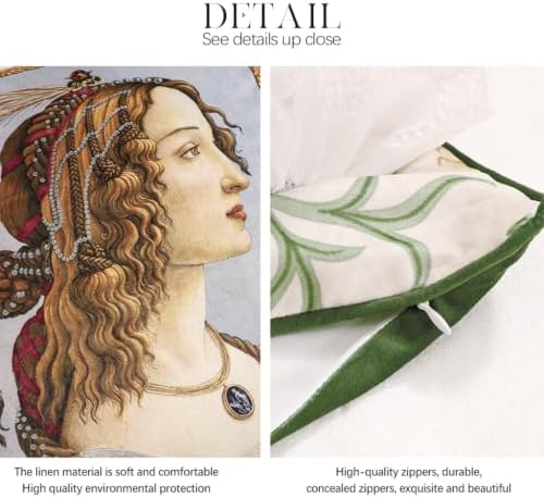 patdrea Designer Velvet Throw Pillow Cover,Set of 2,18"x18"-Botticelli A - Image 5