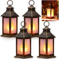 Tondiamo 4 Pcs Mini Decorative Lantern for Centerpiece, LED Candle, Bronze by Tondiamo
