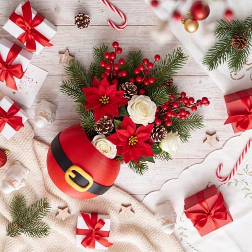 LemonRoad 6 Pcs Flower Pot,Christmas,3.93 x 3.93 x 3.15 Inches - Image 2