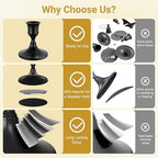zeochyni 24 Pcs Black Taper Candle Holders Bulk for Wedding, Party Decor - Image 5