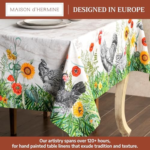 Maison d' Hermine Table Cloth Rectangle Table Reusable 100% Cotton 60"x90" - Image 2