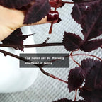 12pcs 24in Artificial Cimicifuga Plum Leaves Fall Autumn Harvest Decoration - Image 4