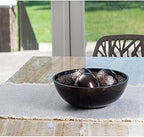 Creative Scents Dublin Brown Decorative Bowl with Orbs Set - Centerpiece Table Decorations - Coffee Table Decor - Home Decorations for Living Room Decor, Table Centerpieces for Dining Room Table - Image 2