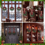 6 Pack 10 Inch Small Christmas Wreaths for Kitchen Cabinet - Image 6