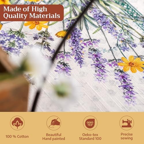Maison d' Hermine Table Cloth Round Table Reusable 100% Cotton 63" Diameter - Image 3