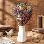 Layhit 8 Pack Large Size Boho Dried Flowers 15-17 Inch, Lavender - Image 6