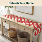Christmas Table Runners | Red Snowman | Seasonal Table Decorations | Home Kitchen Decor | Made in The USA | Stain Resistant | 14" x 72" Long - Image 4