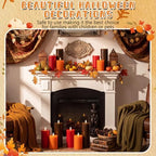 Retisee 3 Pcs 6/8/12" Fall Flameless LED Candles Decorations for Home - Image 5