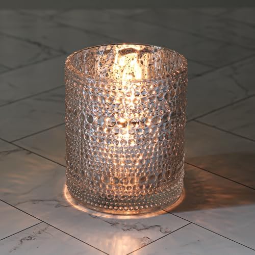 Richland Pearly Candle Holders Mercury Large Silver Set of 24 - Image 2