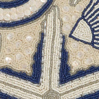 Beaded Table Runner - Handmade Glass Beads & Polyester Runner for Coffee & Dining Table, Elegant Star Pattern Decor for Home, Wedding, Holiday, Coastal or Boho Theme (Blue White) - ALPHA Living HOME - Image 6