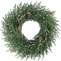 26 Inch Christmas Wreath, Christmas Wreaths for Front Door, Pine Wreath with Pine Cones Berries for Indoor Outdoor Wall Mantle Door Decor by OZFHUA