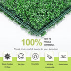 AOKIIE 20"x20" Artificial Grass Wall 12Pcs UV-Anti Boxwood for Outdoor - Image 2