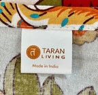 TARAN LIVING Cotton Cloth Napkins Natural Reusable Fall Dinner Napkins Reusable Machine Washable Fabric for Events, Gift, Home Decor - Kaveri, 20x20 Inches (Pack of 12) - Image 7