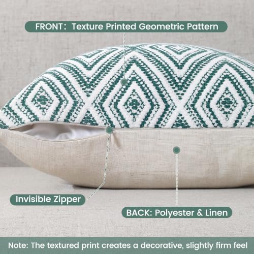 HPUK Throw Pillow Covers 18x18, Set of 4, Aqua Blue Couch Pillow Covers - Image 2