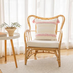 BUIOVBEY Boho Throw Pillow Covers Woven Tufted Pillow Cases with Tassels - Image 4