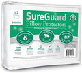 Set of 2 Body Size SureGuard Pillow Protectors - 100% Waterproof, Bed Bug Proof, Hypoallergenic - Premium Zippered Cotton Covers - Smooth by SureGuardMattressProtectors