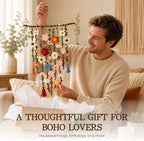 Bohemian Crochet Flowers Wall Decor Handmade Macrame Hanging (3PCS) - Image 5