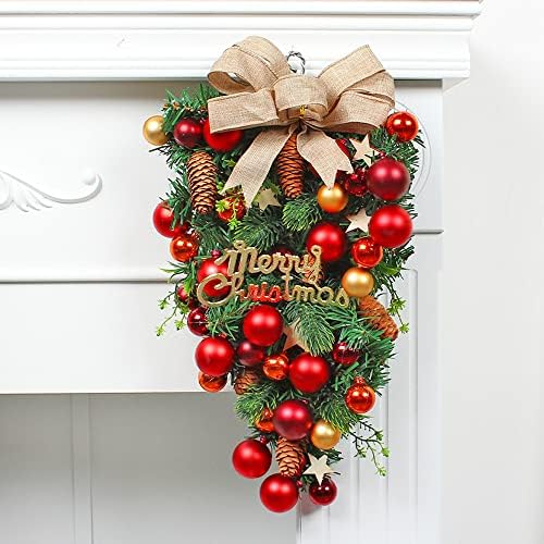 Christmas Wreath Winter Wreath for Front Door Xmas Party Favors Decoration Accessories Door Window Porch Pendant - Image 4
