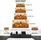 WAXWHELK Fall Canvas Wall Art Rustic Farmhouse Pumpkin Harvest Lantern Painting Pictures Artwork for Autumn Thanksgiving Home Decor Living Room Bedroom, (30"x60") - Image 5