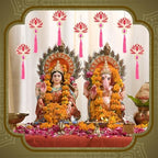 AceOrbit 24 Pcs Rose Red Lotus Diwali Hanging Decorations for Home - Image 4