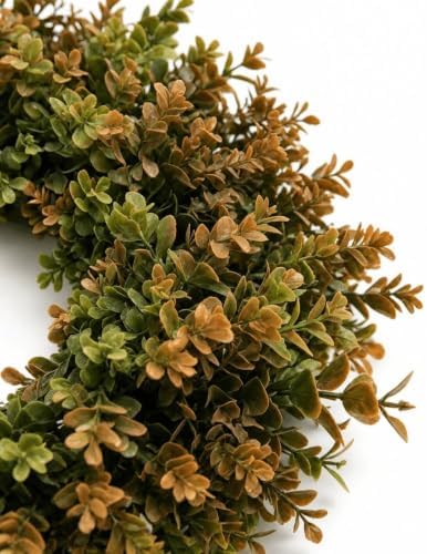 Fall Home Decor 26'' Large Artificial Fall Boxwood Wreaths for Front Door - Image 2