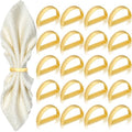 KPOSIYA Metal Gold Napkin Rings Set of 36 for Fall Thanksgiving Christmas by KPOSIYA