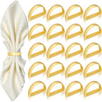 KPOSIYA Metal Gold Napkin Rings Set of 36 for Fall Thanksgiving Christmas by KPOSIYA