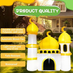 Gemscream 5.9FT Ramadan Inflatable Outdoor Decorations Moon Eid Mubarak Inflatables Blow up Muslim Holy Celebration Decor with LED Lights Muslim Islamic Blow up for Holidays Yard(Classic) - Image 4