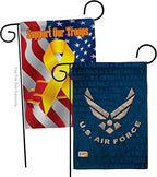 US Air Force Burlap Garden Flag - Pack Armed Forces USAF United State American Military Veteran Retire Official Support Our Troops - House Banner Small Yard Gift Double-Sided Imported 13 X 18.5 by Breeze+Decor