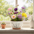 Terracotta Pots, 8+6 Inch Plant Pots, 2 Pcs with Drainage Holes - Image 2