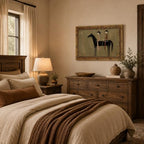 Gold Framed Black Horse Wall Art, Western Canvas Print, 24x16 - Image 4