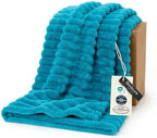 Bedsure Soft Twin Blanket for Bed Decor Gifts Teal 60"x80" by BEDSURE