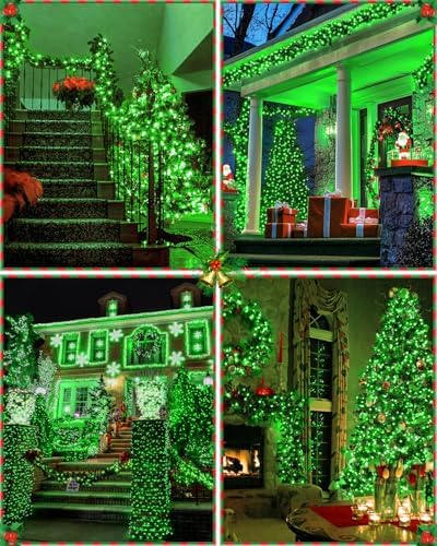St Patricks Day Decorations 355 FT 900 LED Green Lights, Extra Long Outdoor String Lights Waterproof, Timer & Memory, 8 Modes Dimmable Plug in Fairy for Outside Tree Patrick's Day Decor - Image 6